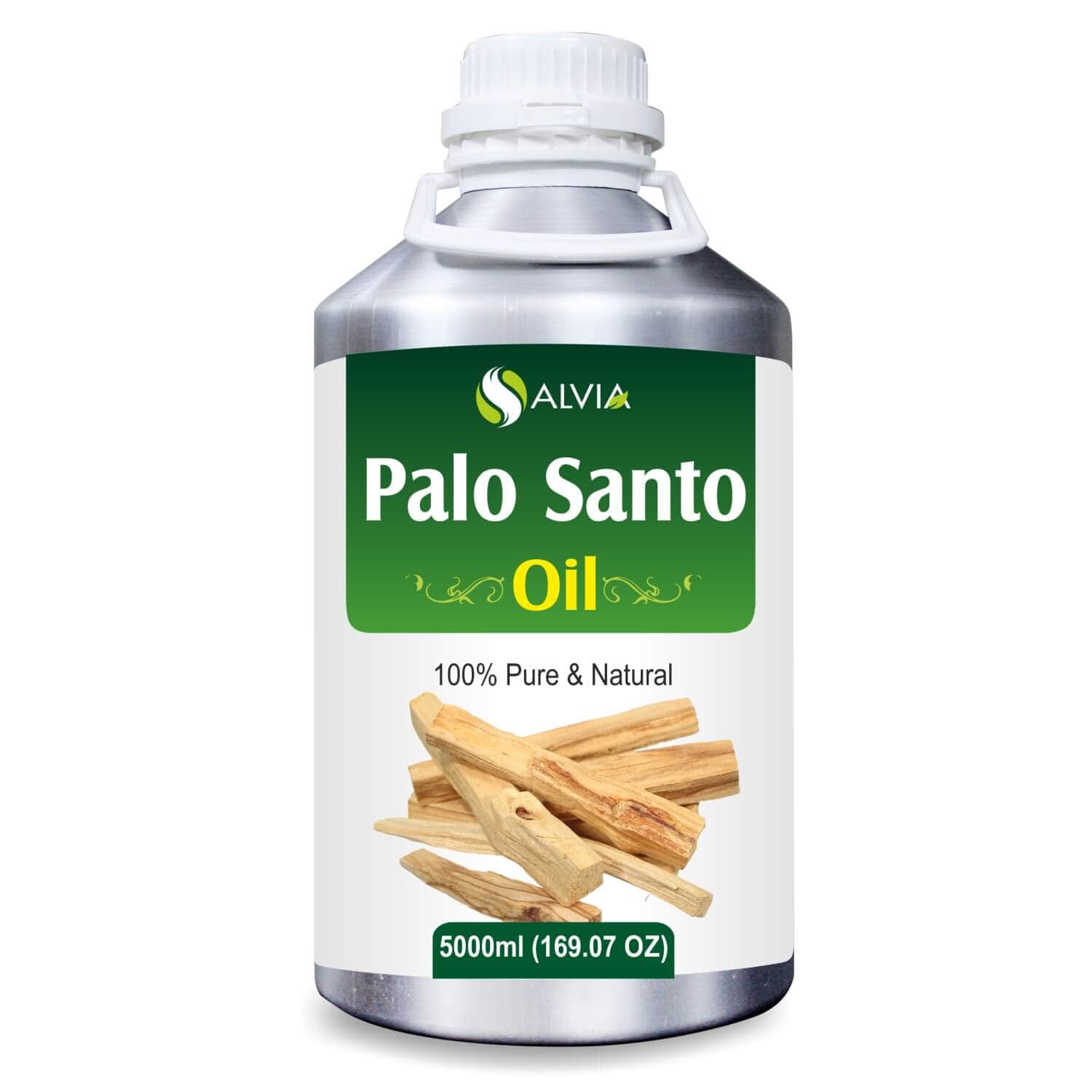 Salvia Natural Essential Oils 5000ml Palo Santo Oil (Bursera Graveolens) 100% Natural Pure Essential Oil Undiluted For Massage, Aromatherapy, Headaches & More!
